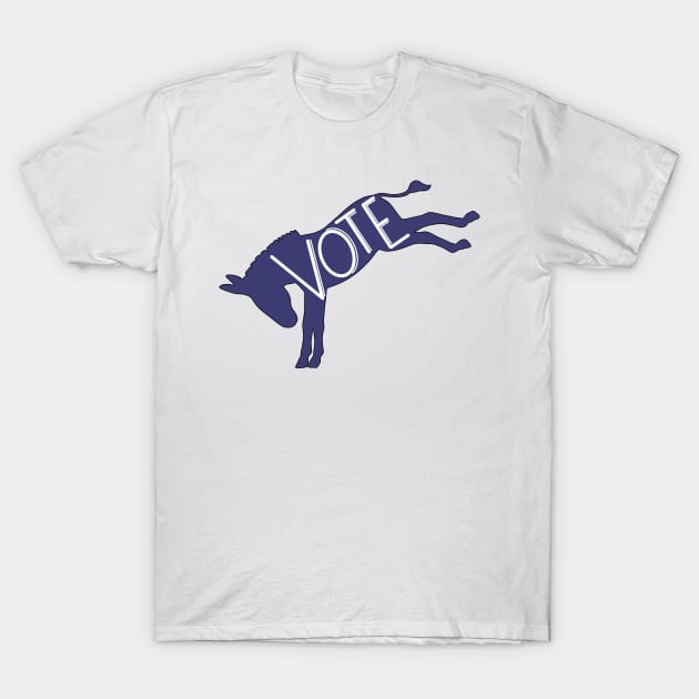 Vote Democrat Party Blue Donkey T-Shirt by Gsallicat